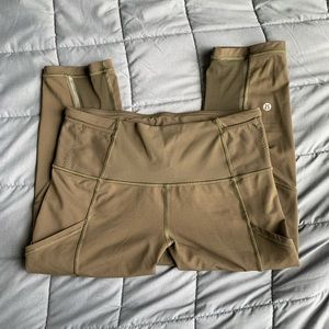 Lululemon Cropped Mesh Leggings